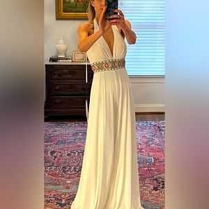 NWT Mac Duggal Halter Jumpsuit